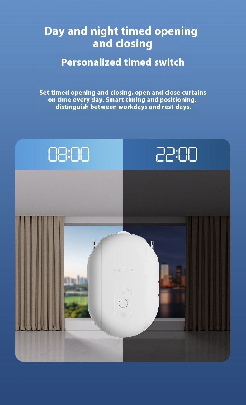 Portable Voice Controlled Curtain Butler Robot For Home Use